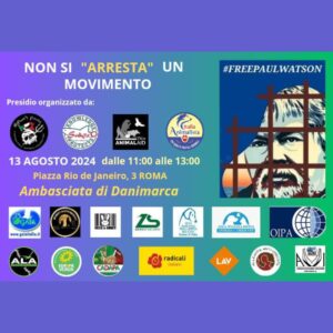 MANIFESTAZIONE PER LA LIBERAZIONE DI PAUL WATSON